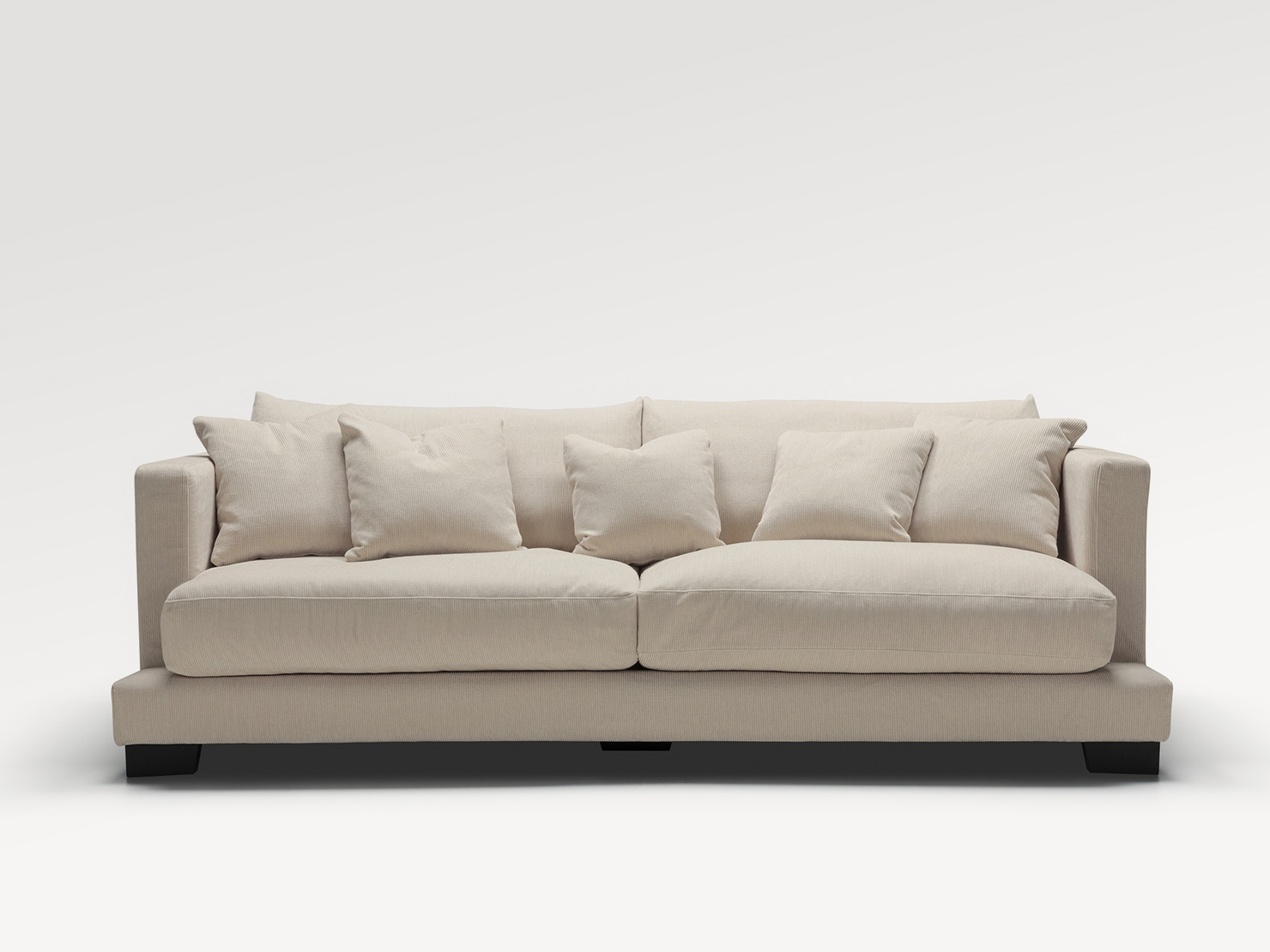 acheter Canapé 3 places tissu texturé beige Calvi - 232x114x81/43cm - FRANCE CANAPÉ ®