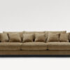 acheter Canapé 4 places tissu chenille 2 teddy brown Calvi - 270x114x81/43cm - FRANCE CANAPÉ ®