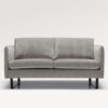 acheter Canapé 2 places tissu uni 2 (p322-62-904) l.grey Evian - 162x92x80cm - FRANCE CANAPÉ ®