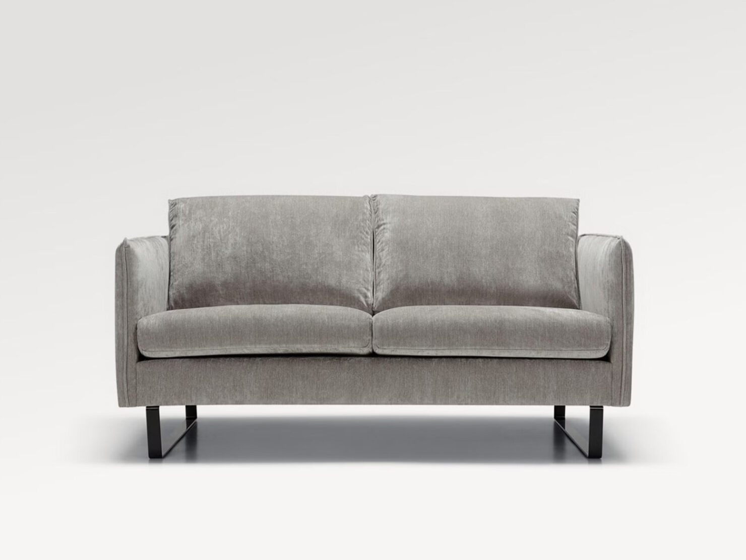 acheter Canapé 2 places tissu uni 2 (p322-62-904) l.grey Evian - 162x92x80cm - FRANCE CANAPÉ ®