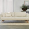 acheter Canapé 3 places tissu chenille 1 cream MÉDAN - 223x91x82cm - FRANCE CANAPÉ ®
