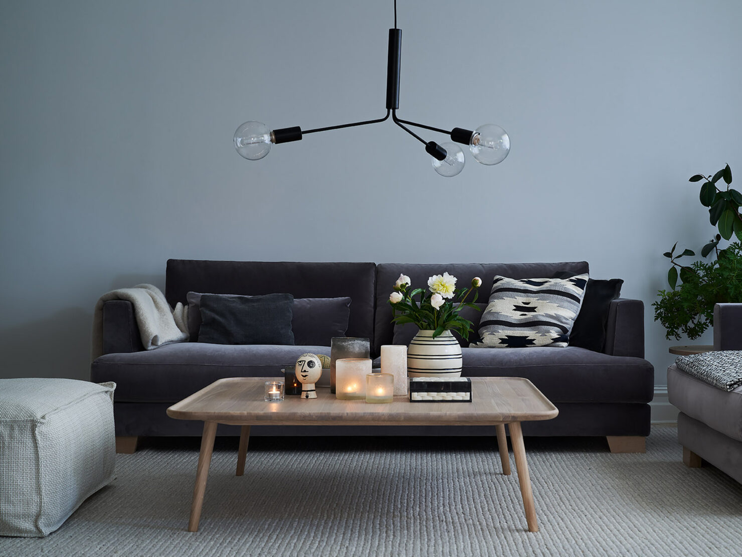 acheter Canapé 3 places velours 2003 d.grey Beaugrenelle - 240x108x83cm - FRANCE CANAPÉ ®