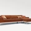 acheter Canapé d'angle tissu texturé 3 (4212) orange Opera - 303x90/150x78cm - FRANCE CANAPÉ ®