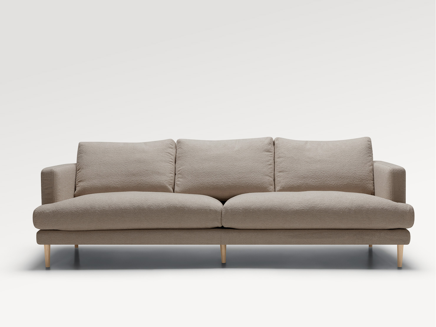 acheter Canapé 3 places tissu texturé 2 (CECE) l.beige Batignolles - 240x102x84cm - FRANCE CANAPÉ ®