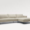 acheter Canapé d'angle tissu uni 1 (aoe) natur Batignolles - 317x183/102x81cm - FRANCE CANAPÉ ®