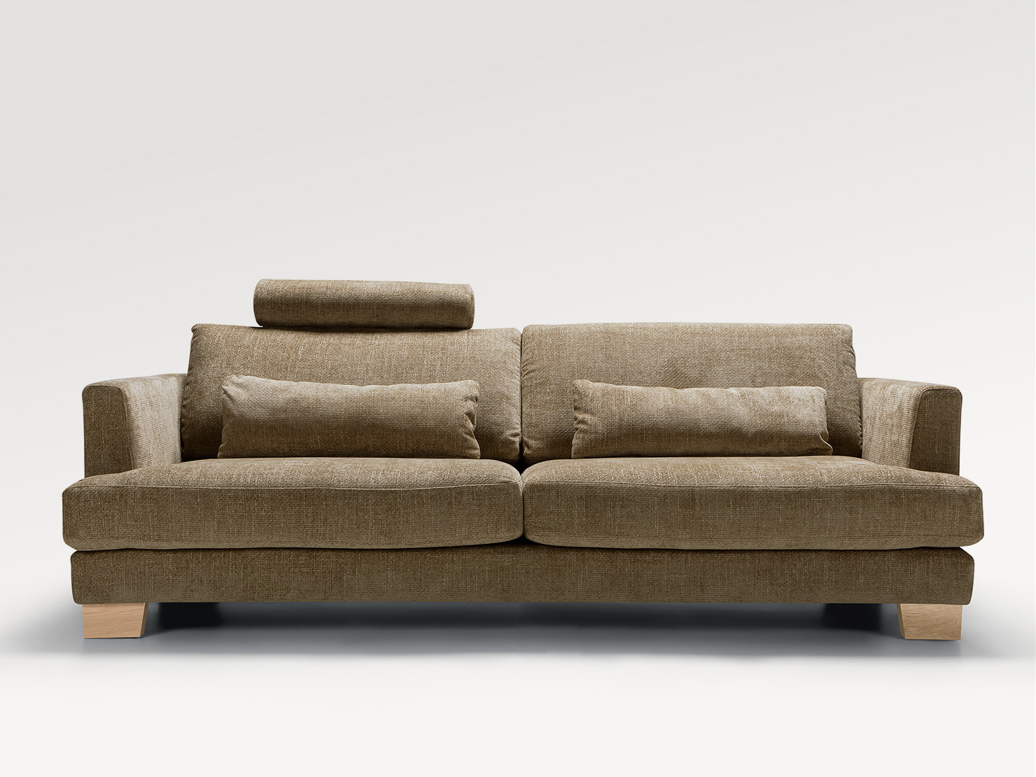 acheter Canapé 3 places tissu chenille 2 teddy brown Beaugrenelle - 240x108x83cm - FRANCE CANAPÉ ®
