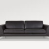 acheter Canapé 3 places cuir 6 black Haussmann - 220x98x80cm - FRANCE CANAPÉ ®