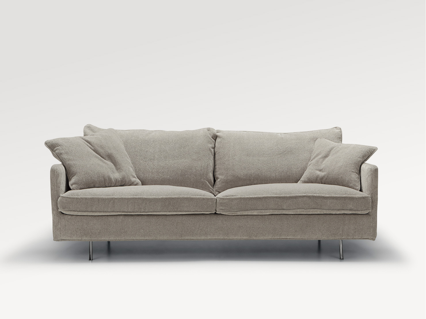 acheter Canapé 3 places tissu chenille 2 light grey Jayac - 216x86x81/47cm - FRANCE CANAPÉ ®