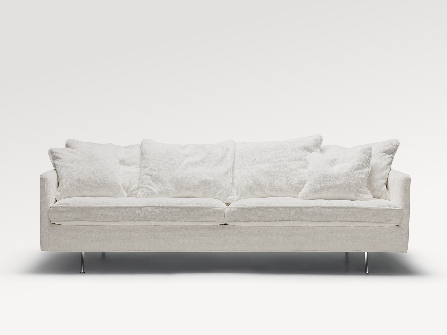 acheter Canapé 3 places xl tissu chenille 1 off-white Jayac - 232x86x81cm - FRANCE CANAPÉ ®