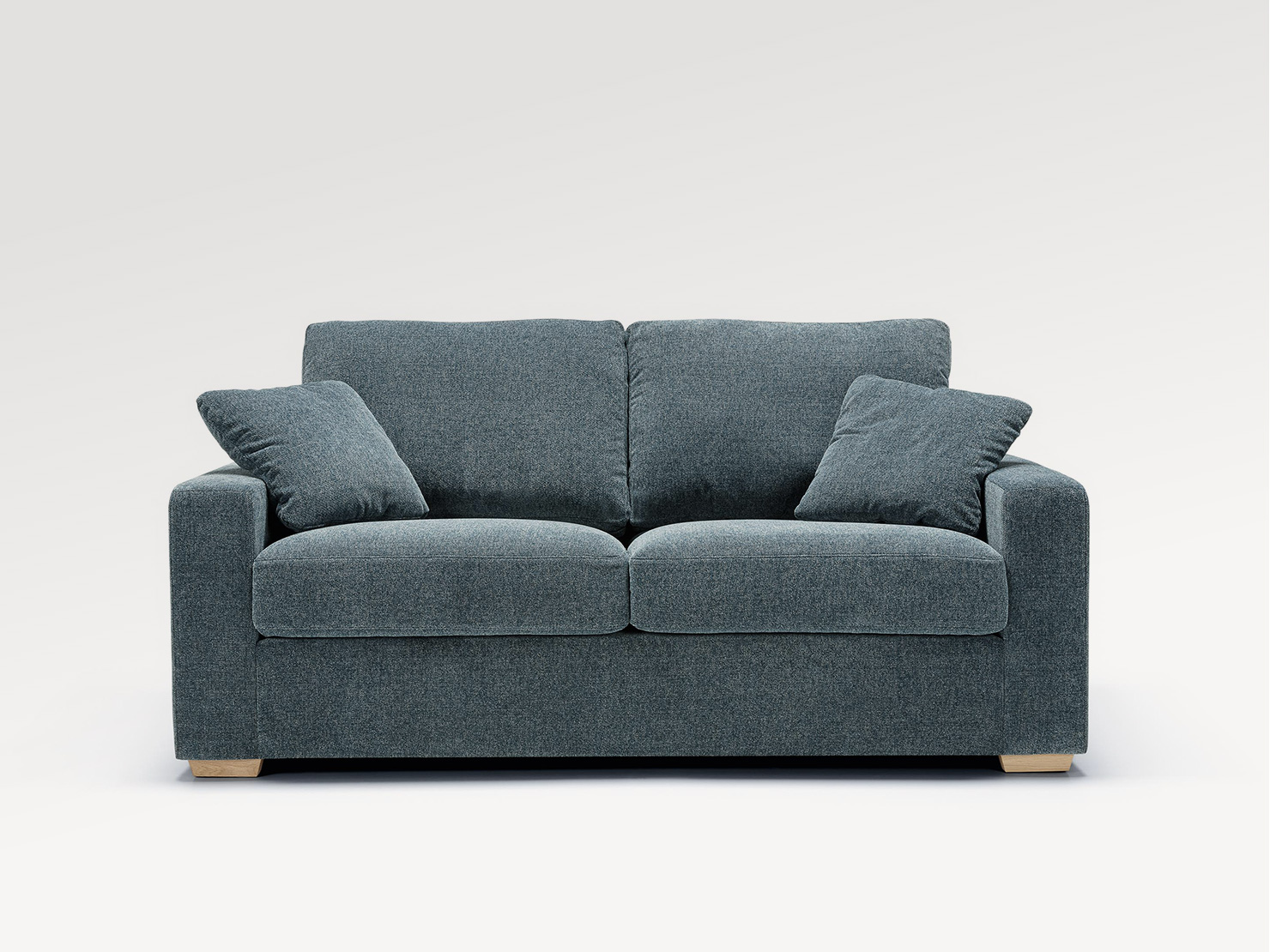 acheter Canapé 2 places tissu texturé 9 (j7m9) d.blue Kleber - 155x88x84cm - FRANCE CANAPÉ ®