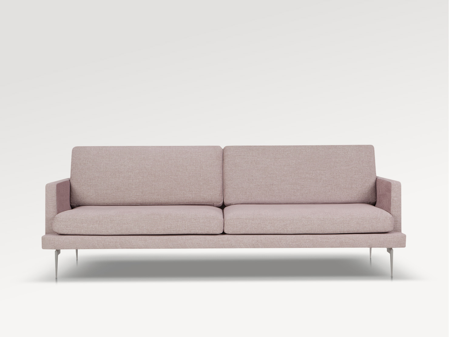 acheter Canapé 3 places tissu uni 2990 powder pink Lavandou - 226x92x82cm - FRANCE CANAPÉ ®