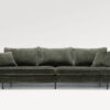 acheter Canapé 4 places tissu chenille 5 anthracite Jayac - 269x86x81/47cm - FRANCE CANAPÉ ®