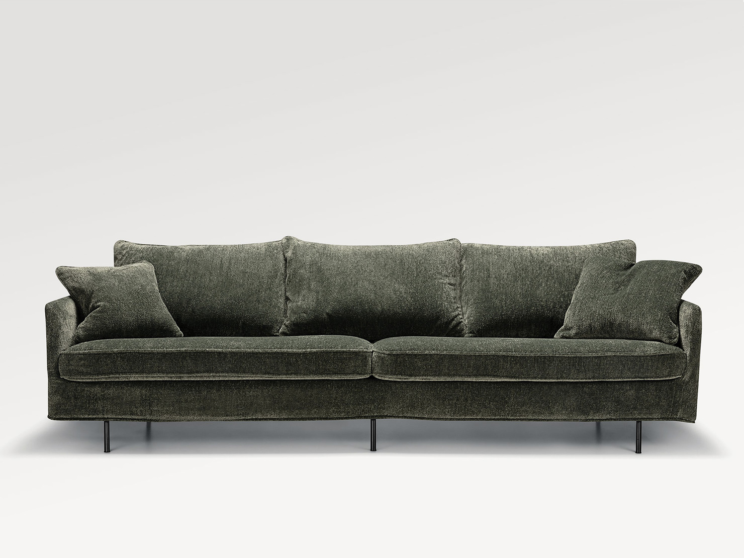 acheter Canapé 4 places tissu chenille 5 anthracite Jayac - 269x86x81/47cm - FRANCE CANAPÉ ®