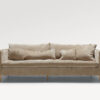 acheter Canapé 3 places tissu chenille 2 cold beige Lacanau - 230X107X84cm - FRANCE CANAPÉ ®