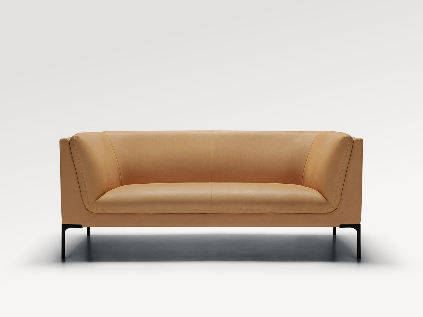 acheter Canapé 2 places cuir latte LEVALLOIS - 182x89x75cm - FRANCE CANAPÉ ®