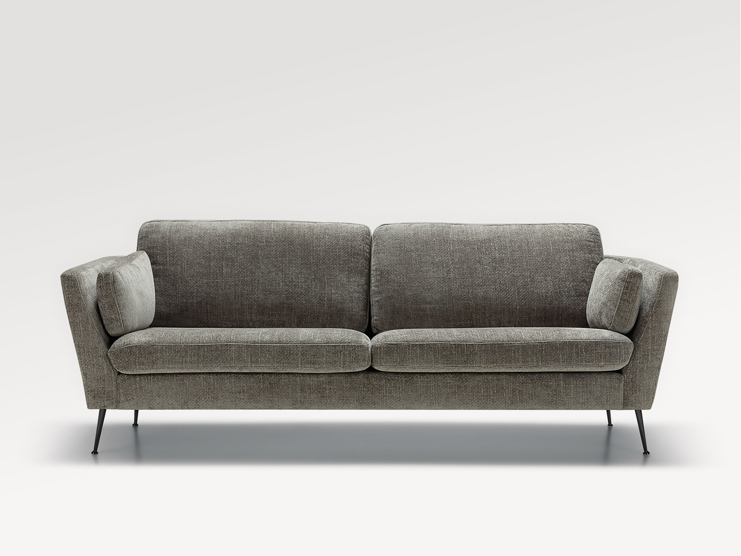 acheter Canapé 3 places tissu chenille 8 grey Mabillon - 220x87x84cm - FRANCE CANAPÉ ®