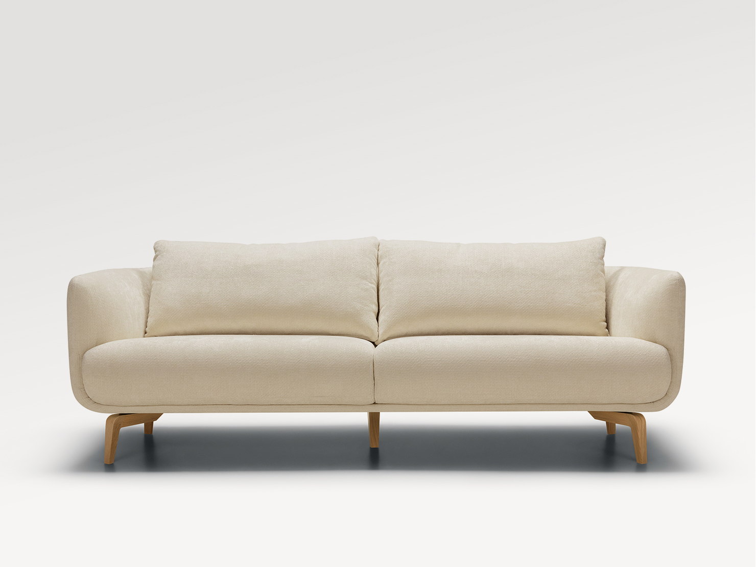 acheter Canapé 3 places tissu chenille 1 cream MÉDAN - 223x91x82cm - FRANCE CANAPÉ ®