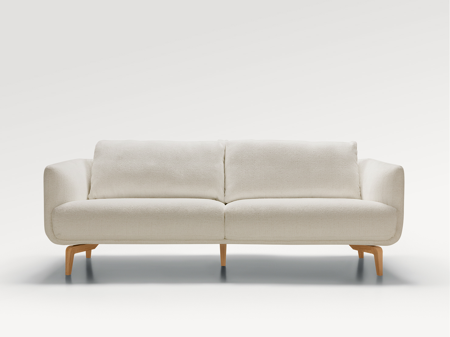 acheter Canapé 3 places tissu chenille 1 off-white MÉDAN - 223x91x82cm - FRANCE CANAPÉ ®