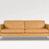 acheter Canapé 3 places cuir latte Menton - 218x92x82cm - FRANCE CANAPÉ ®