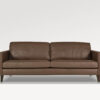 acheter Canapé 3 places cuir cognac Menton - 218x92x82cm - FRANCE CANAPÉ ®
