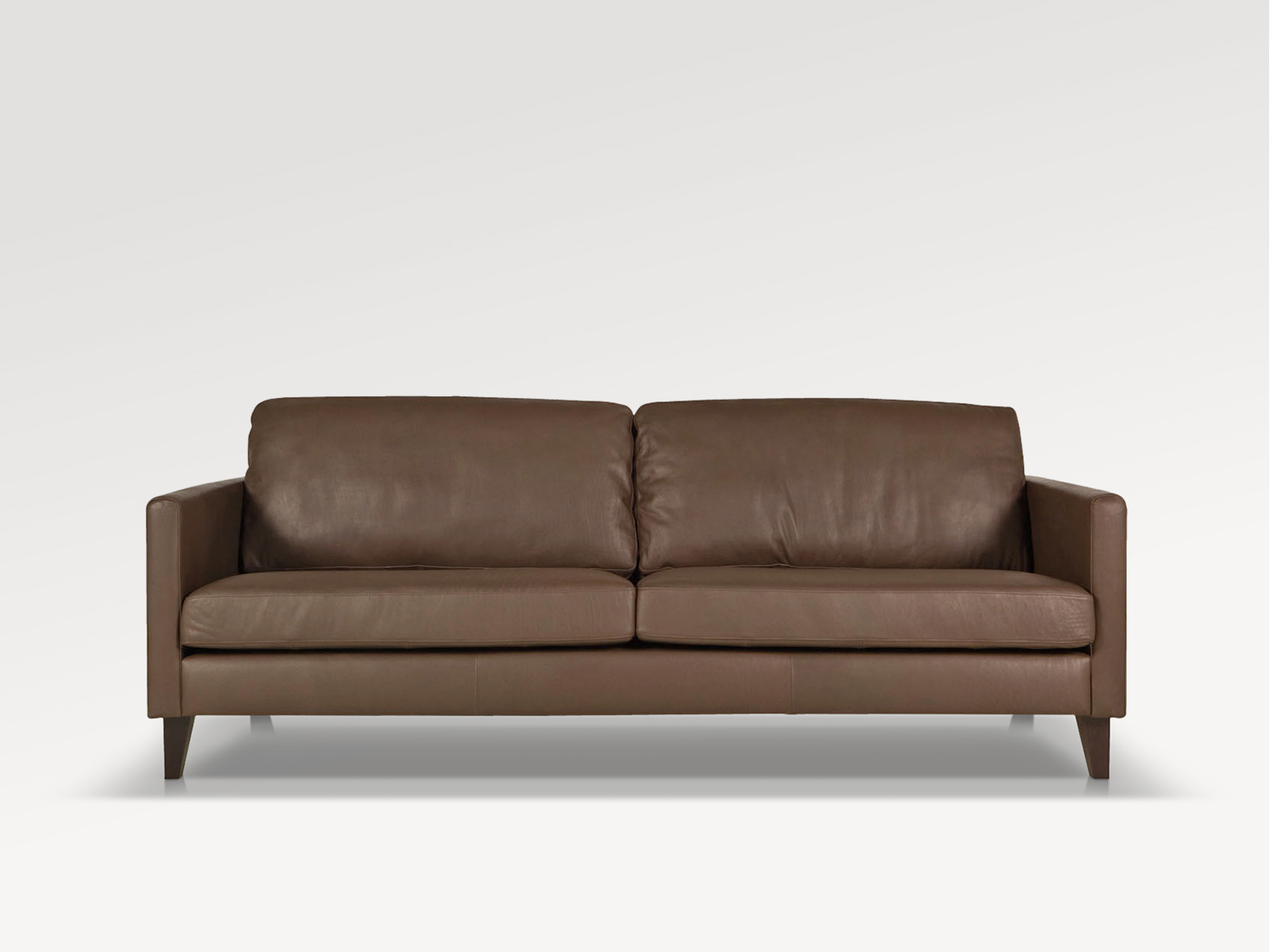 acheter Canapé 3 places cuir cognac Menton - 218x92x82cm - FRANCE CANAPÉ ®