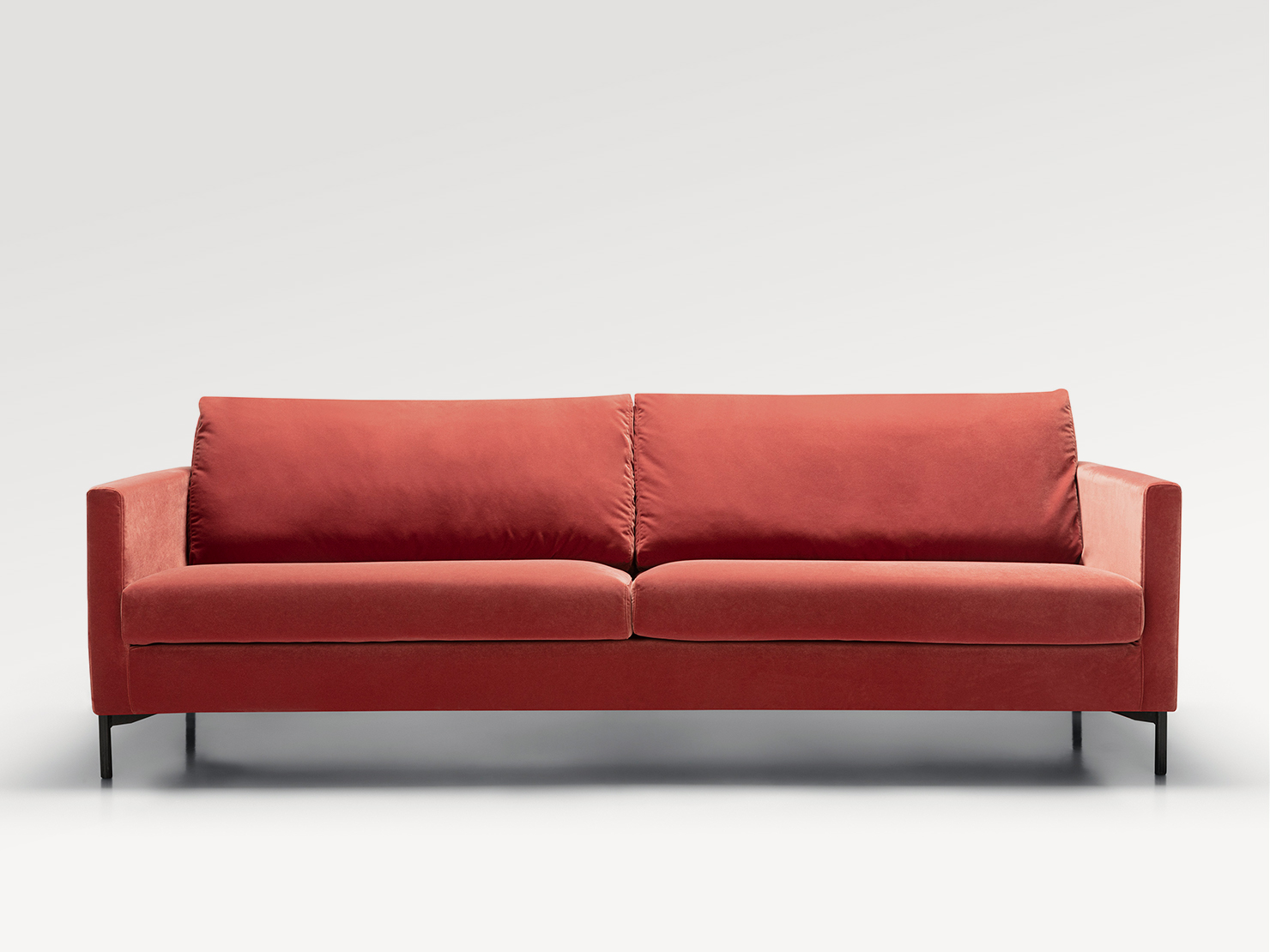 acheter Canapé 4 places velours 18 raspberry pink Menton - 236x92x82cm - FRANCE CANAPÉ ®