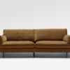 acheter Canapé 4 places velours 22 teddy brown Menton - 236x92x82cm - FRANCE CANAPÉ ®