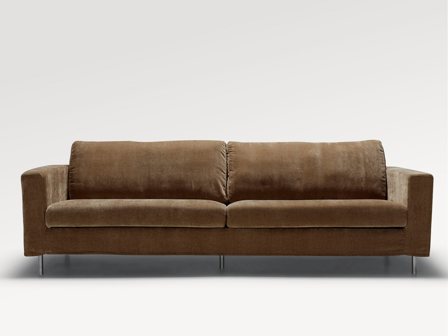 acheter Canapé 4 places tissu chenille 3 teddy brown Menton - 236x92x82cm - FRANCE CANAPÉ ®