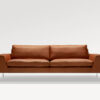 acheter Canapé 3 places cuir cognac Opera - 240x90x78cm - FRANCE CANAPÉ ®