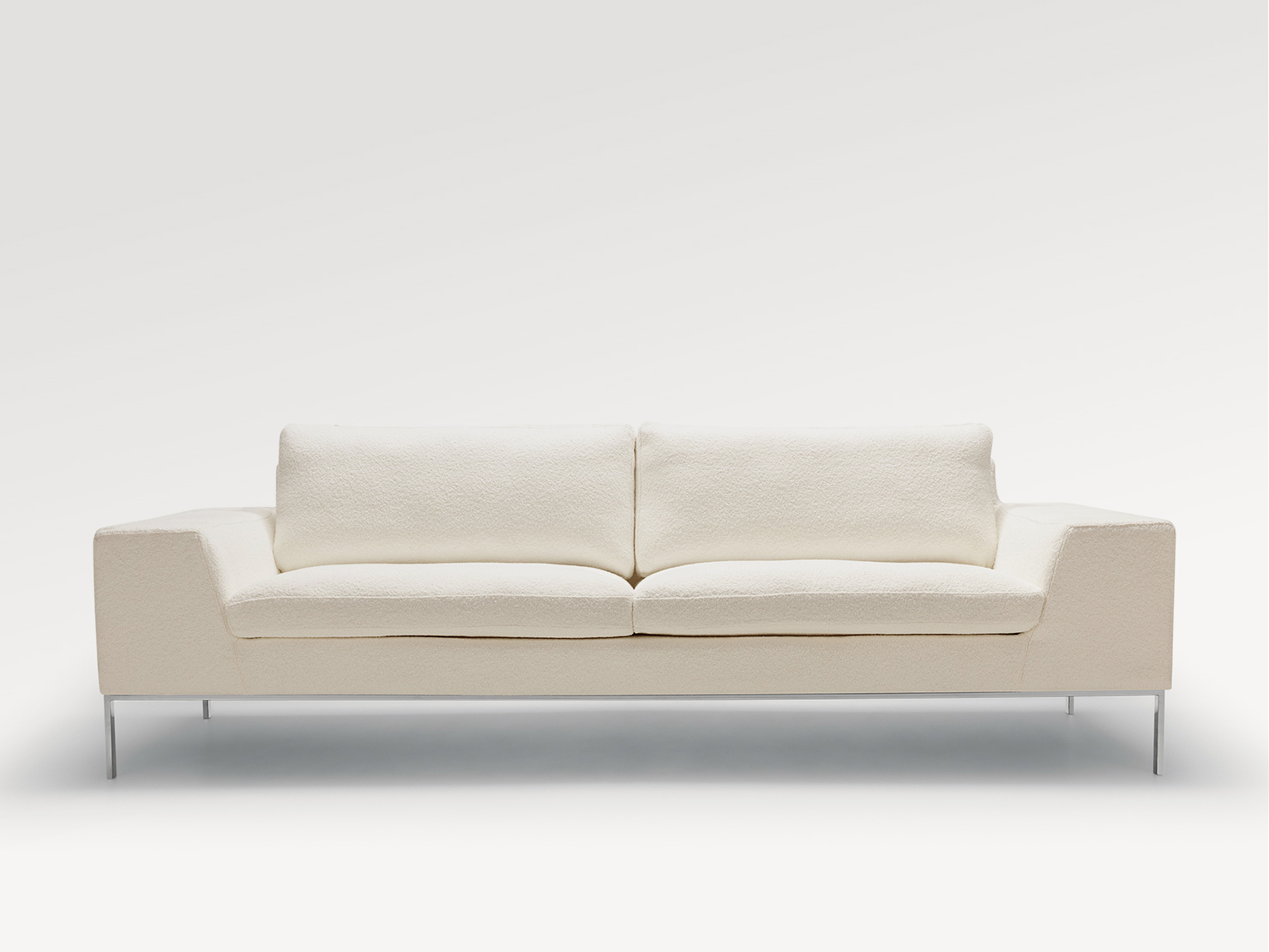 acheter Canapé 3 places tissu bouclette 1 (20/847) off-white Opera - 240x90x78cm - FRANCE CANAPÉ ®