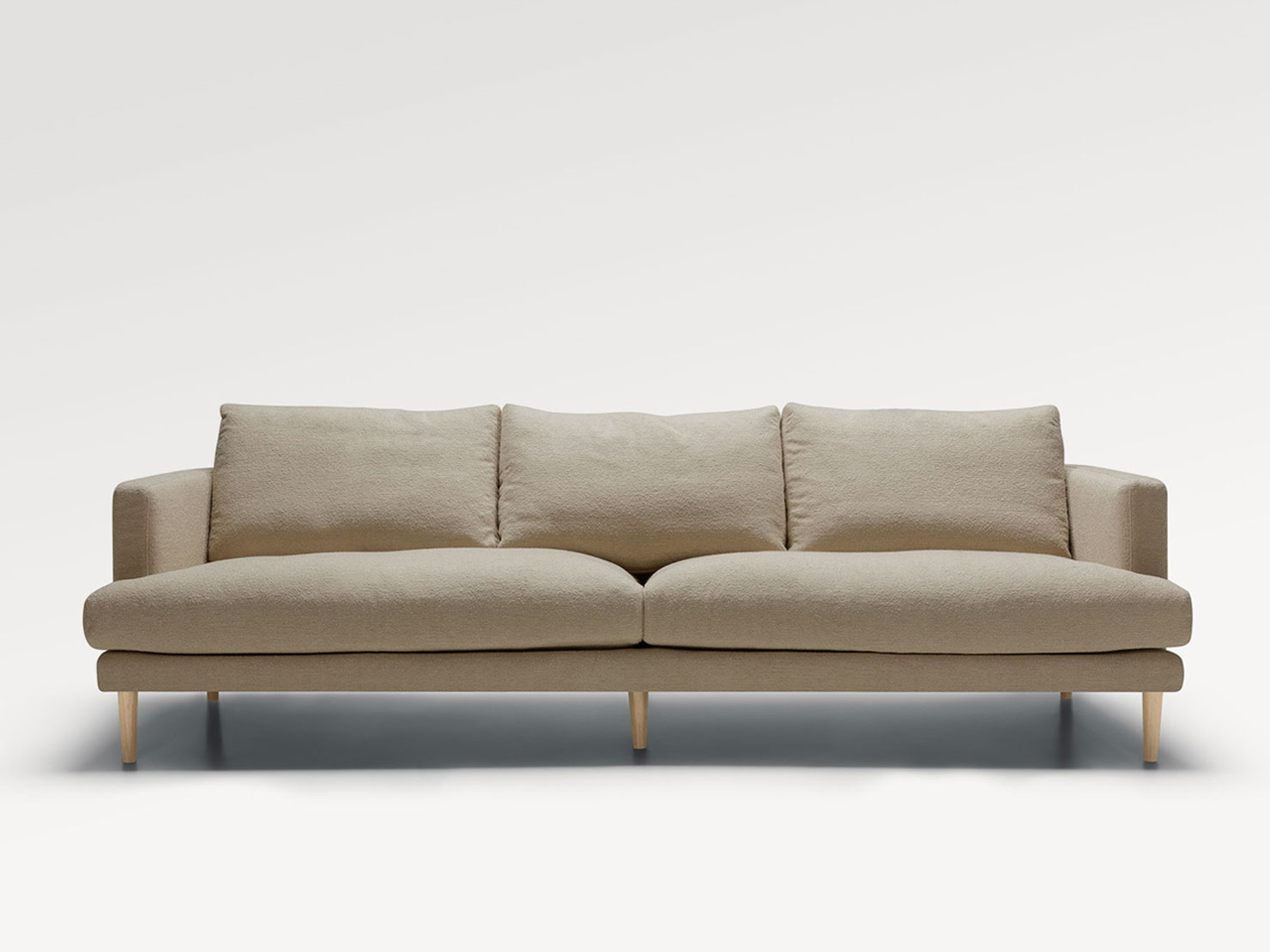 acheter Canapé 3 places tissu texturé 2 (CECE) l.beige Batignolles - 240x102x84cm - FRANCE CANAPÉ ®