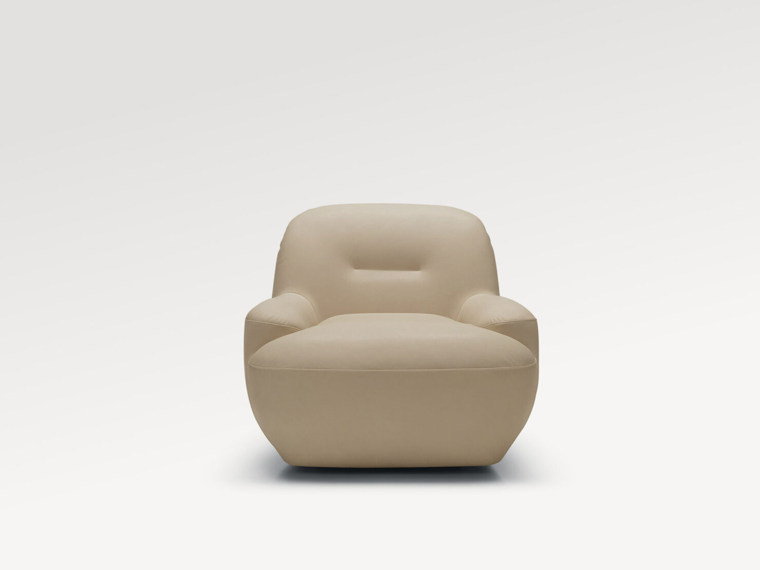 acheter Fauteuil cuir natur URVILLE - 88x80x74cm - FRANCE CANAPÉ ®
