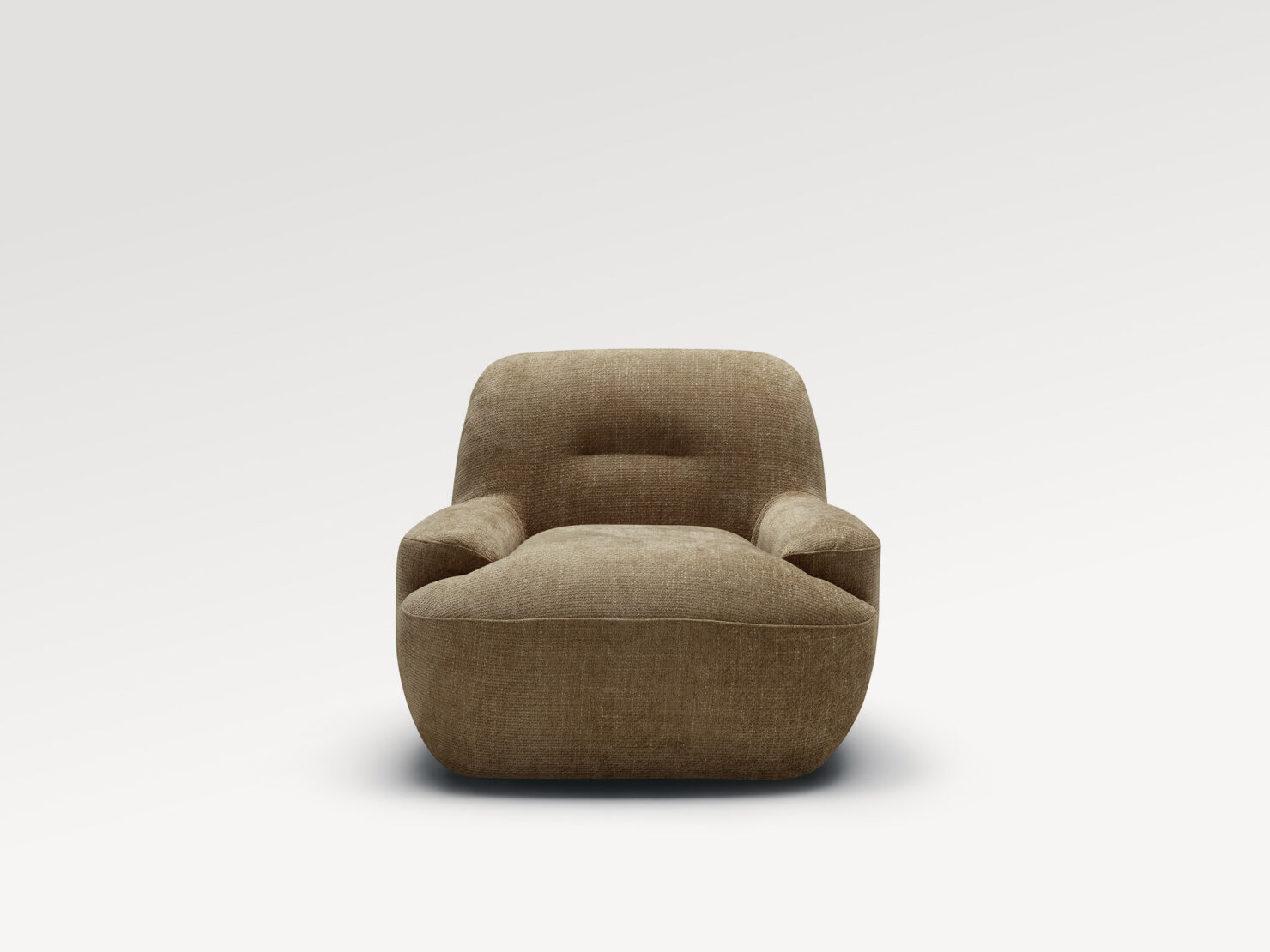 acheter Fauteuil tissu chenille 2 teddy brown URVILLE - 88x80x74cm - FRANCE CANAPÉ ®