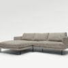 acheter Canapé d'angle tissu chenille 2 light grey Batignolles - 277x183/102x84cm - FRANCE CANAPÉ ®
