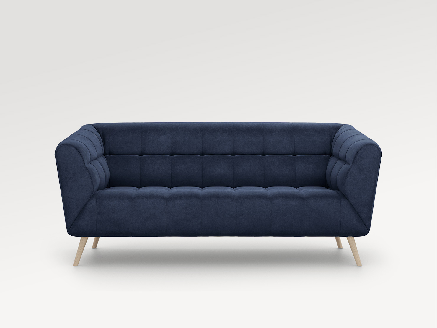 acheter Canapé 2 places velours 334/21 dark blue Cabara - 173x91x75cm - FRANCE CANAPÉ ®