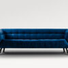 acheter Canapé 3 places velours bleu Cabara - 233x91x75cm - FRANCE CANAPÉ ®
