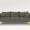 acheter Canapé 3 places tissu chiné 214/70 DARK GREEN Courbevoie - 244x100x83cm - FRANCE CANAPÉ ®