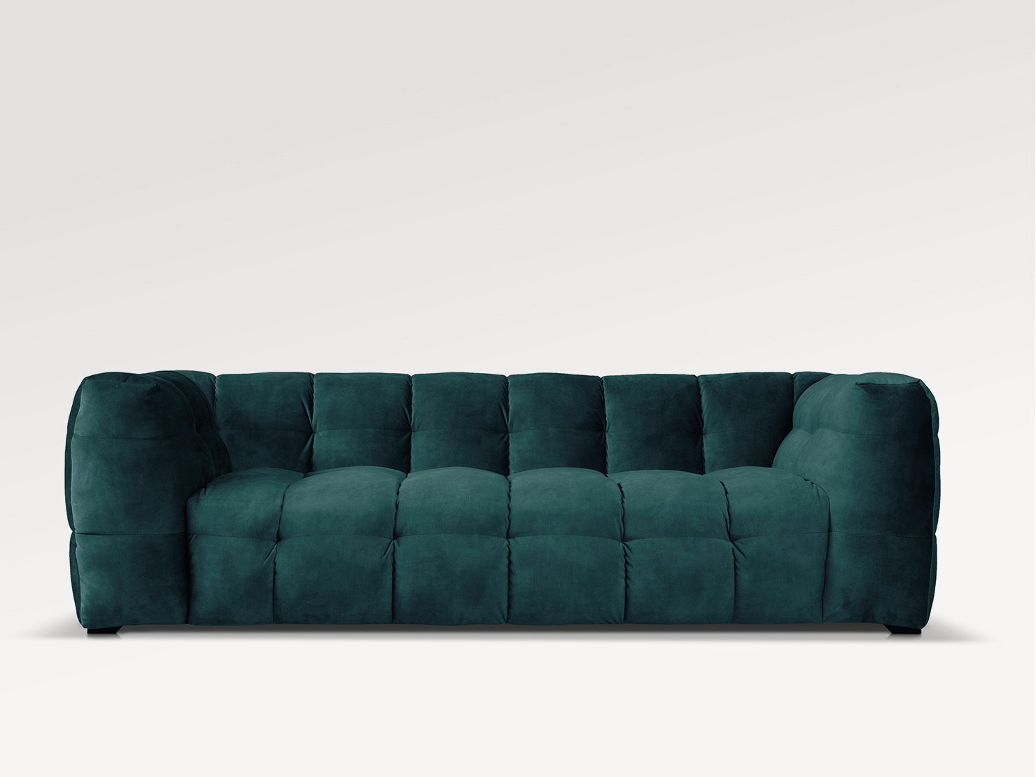 acheter Canapé 3 places velours côtelé 242 /70 DARK GREEN Marly - 236x105x68cm - FRANCE CANAPÉ ®