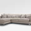acheter Canapé d'angle  3790 l.beige Calvi - 272/205x114x81/43cm - FRANCE CANAPÉ ®