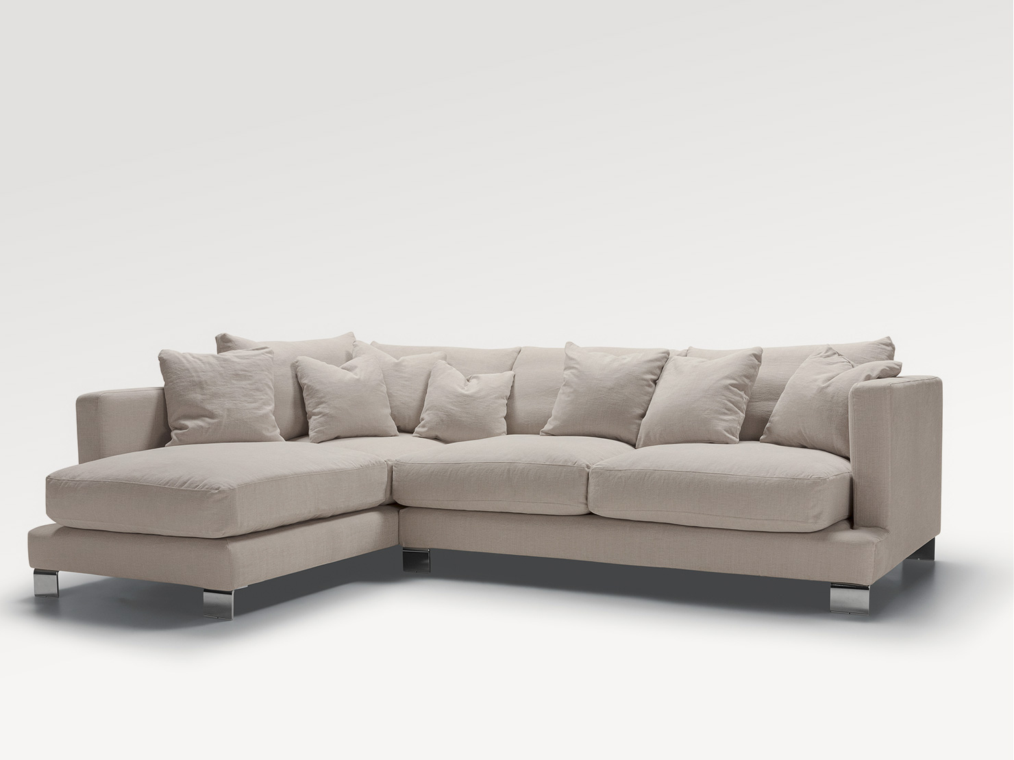 acheter Canapé d'angle  3790 l.beige Calvi - 272/205x114x81/43cm - FRANCE CANAPÉ ®