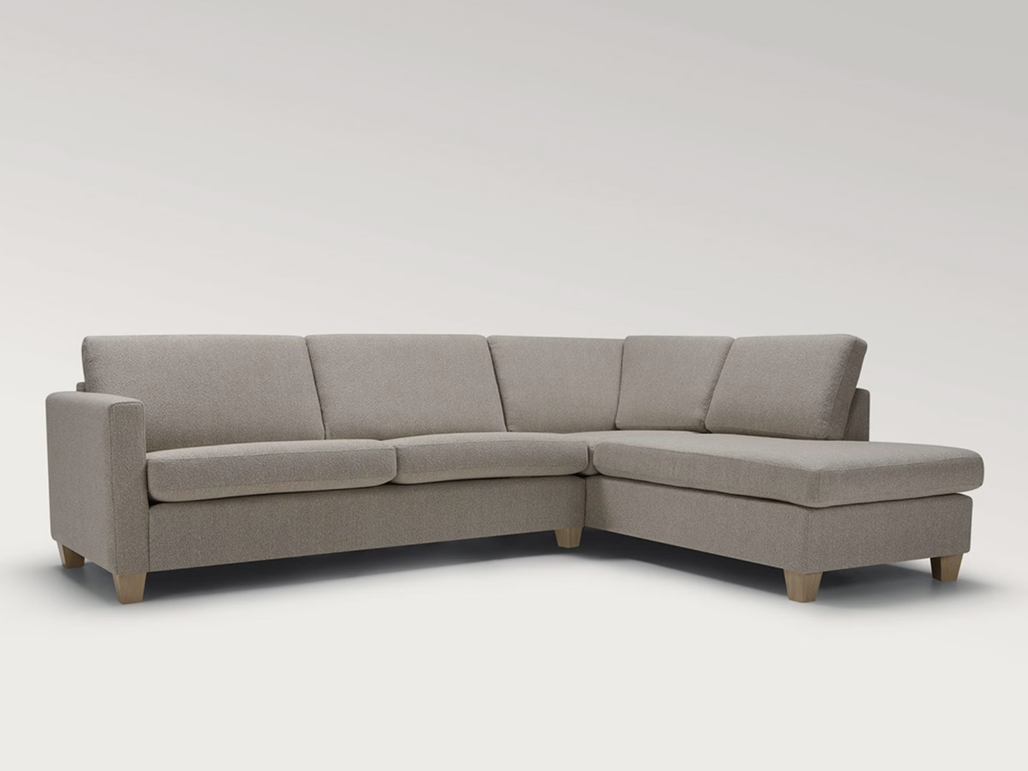 acheter Canapé d'angle tissu texturé 2 (CECE) l.beige Enghien - 277x202x82cm - FRANCE CANAPÉ ®