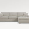 acheter Canapé d'angle tissu texturé 1 (avv2) natur Kleber - 280x155x86cm - FRANCE CANAPÉ ®