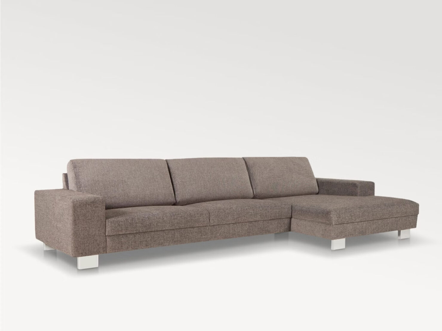 acheter Canapé d'angle tissu uni 12 (add) grey-beige Monte-Carlo 90 - 310x155cm - FRANCE CANAPÉ ®