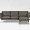 acheter Canapé d'angle cuir grey Biarritz - 245x101x160/84cm - FRANCE CANAPÉ ®