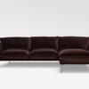 acheter Canapé d'angle velours gris-anthracite Biarritz - 295x101x160/84cm - FRANCE CANAPÉ ®