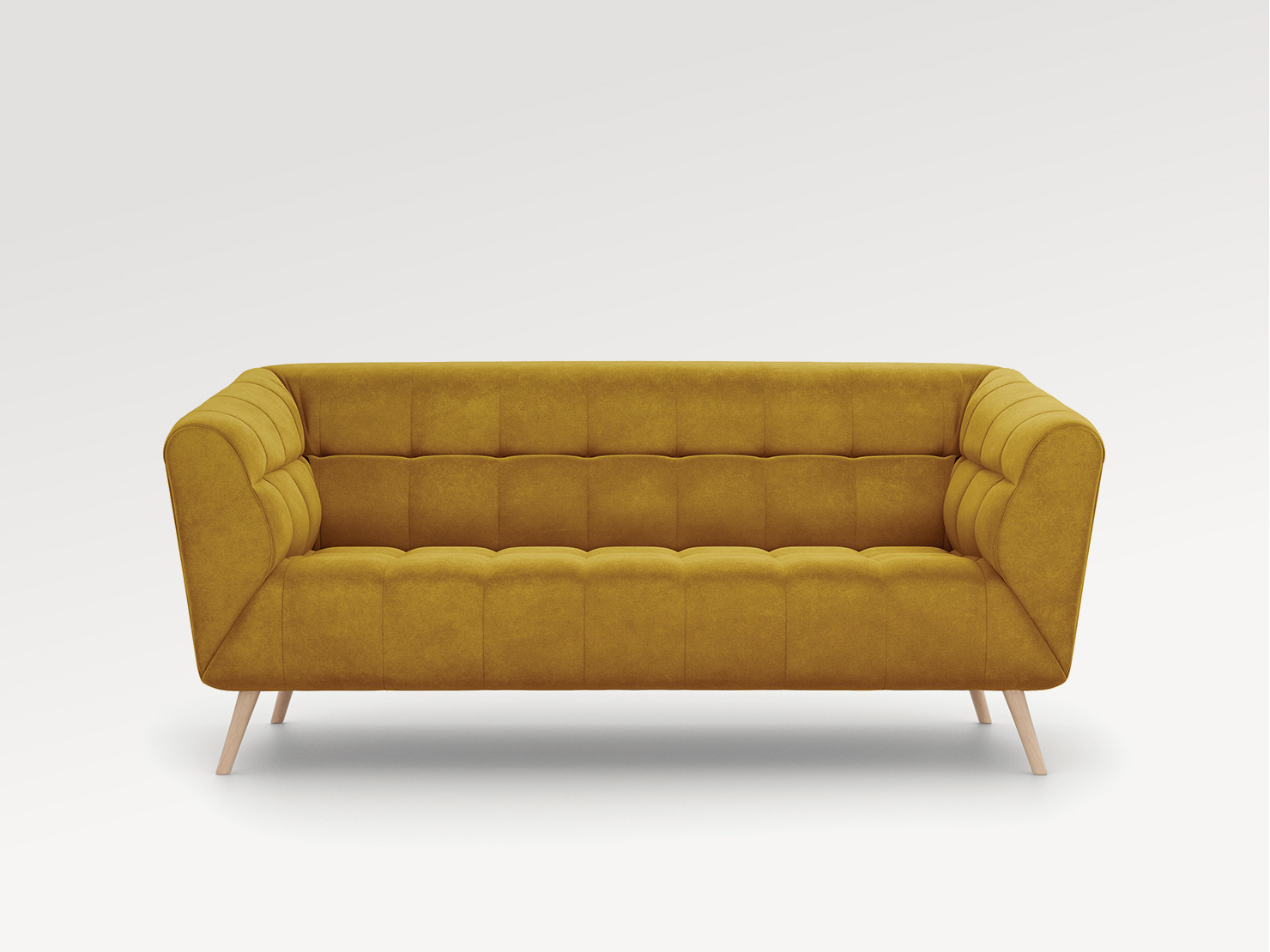 acheter Canapé 2 places velours 21 caramel Cabara - 173x91x75cm - FRANCE CANAPÉ ®