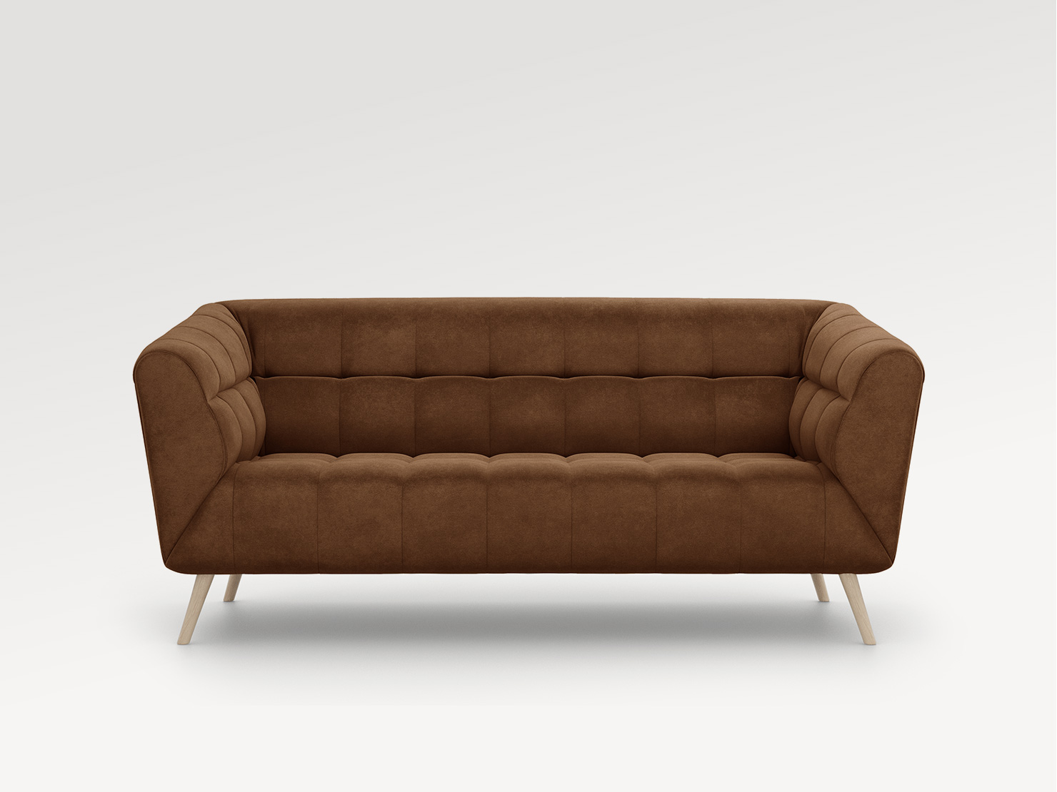 acheter Canapé 2 places velours côtelé 309/22 RUST Cabara - 173x91x75cm - FRANCE CANAPÉ ®