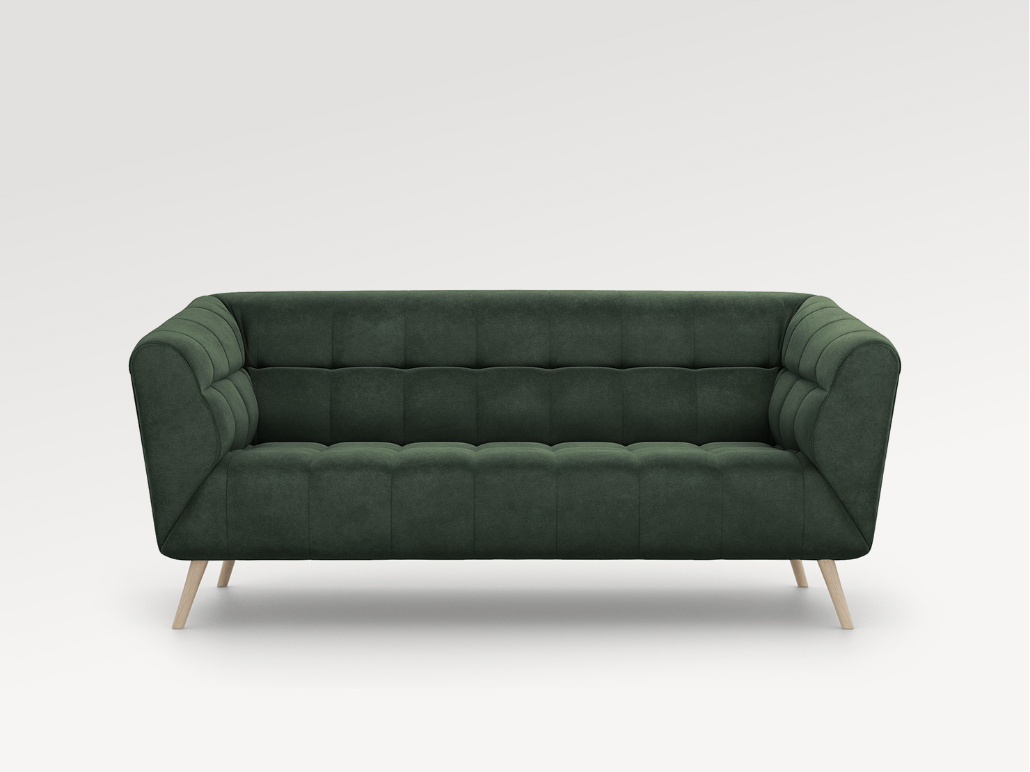 acheter Canapé 2 places velours côtelé 242 /70 DARK GREEN Cabara - 173x91x75cm - FRANCE CANAPÉ ®