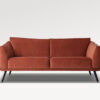 acheter Canapé 2,5 places velours 350/68 BRIQUE KERIEN - 210x91x80cm - FRANCE CANAPÉ ®