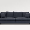 acheter Canapé 3 places XL velours côtelé 242 /21 DARK BLUE MANCEY - 253x102x88cm - FRANCE CANAPÉ ®